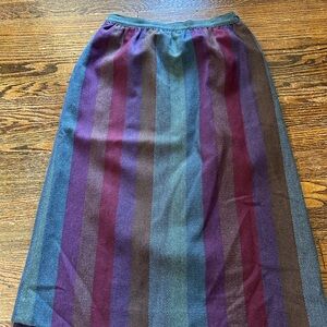 Persona A-Line Skirt with Purple and Blue Stripes